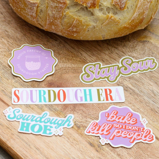 Set of 5 Sourdough Stickers