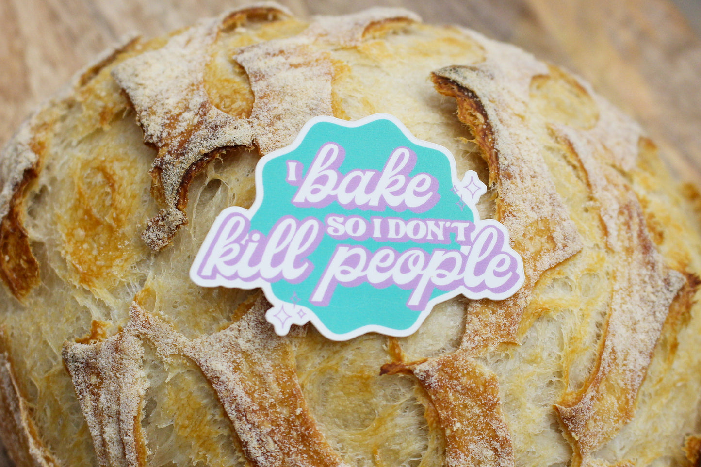 I Bake so I don't Kill People Sticker